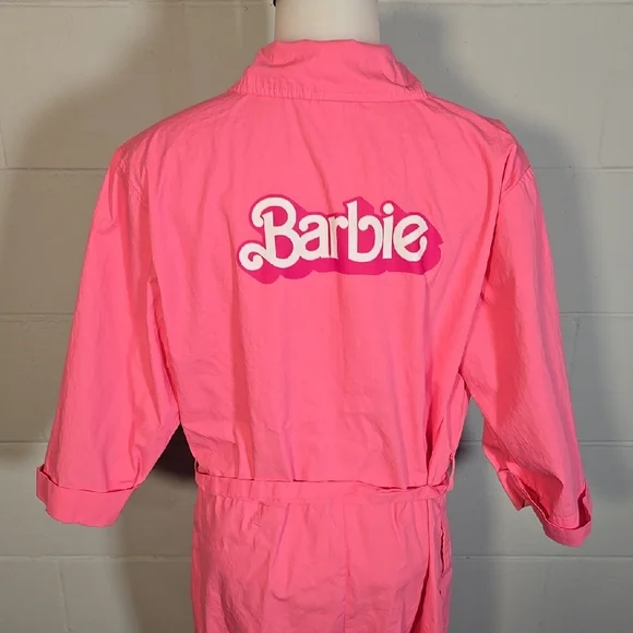 Pink Women's Barbie Jumpsuit - Picture 8 of 11